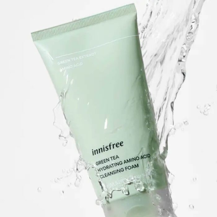 Innisfree Green Tea Hydrating Amino Acid Cleansing Foam 4 INNISFREE Green Tea Hydrating Amino Acid Cleansing Foam