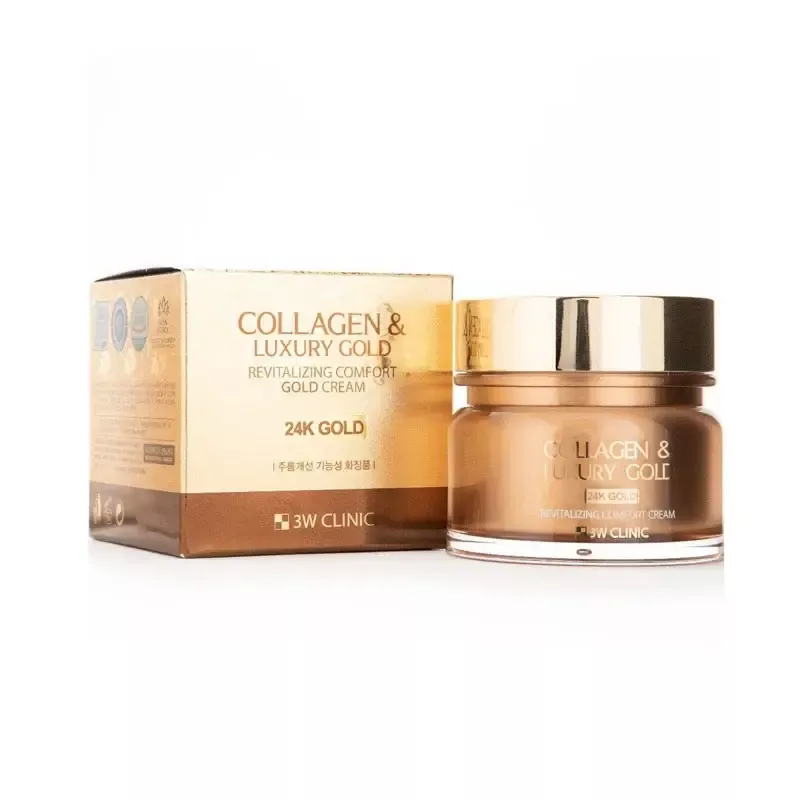3w clinic collagen luxury gold revitalizing comfort gold cream 24k gold