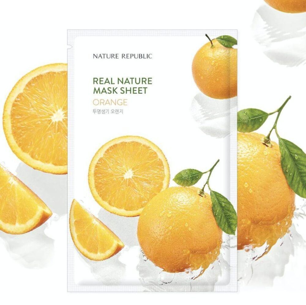 naturw republic real nature mask sheet - orange