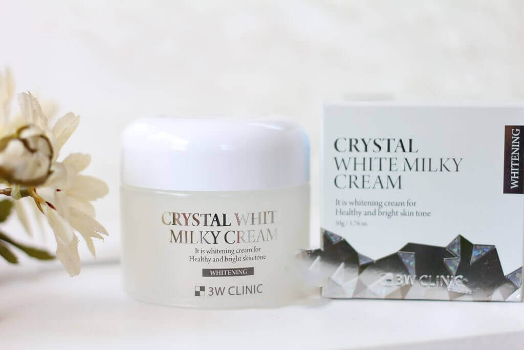 3w clinic crystal white milky cream