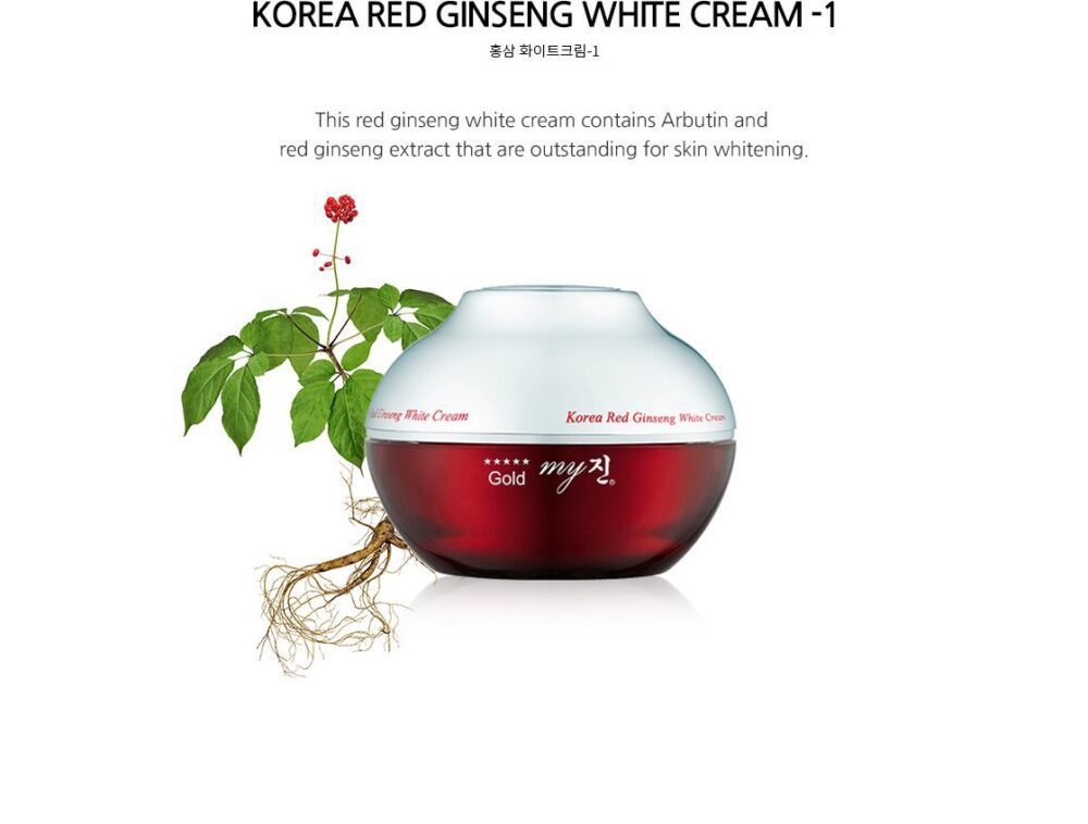 my jin gold korean red ginseng white cream