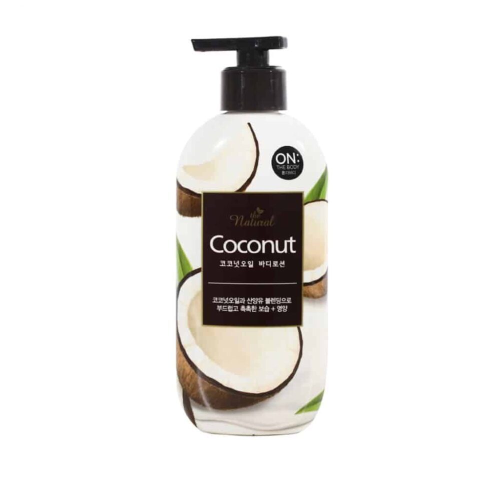 on the body coconut oil body lotion