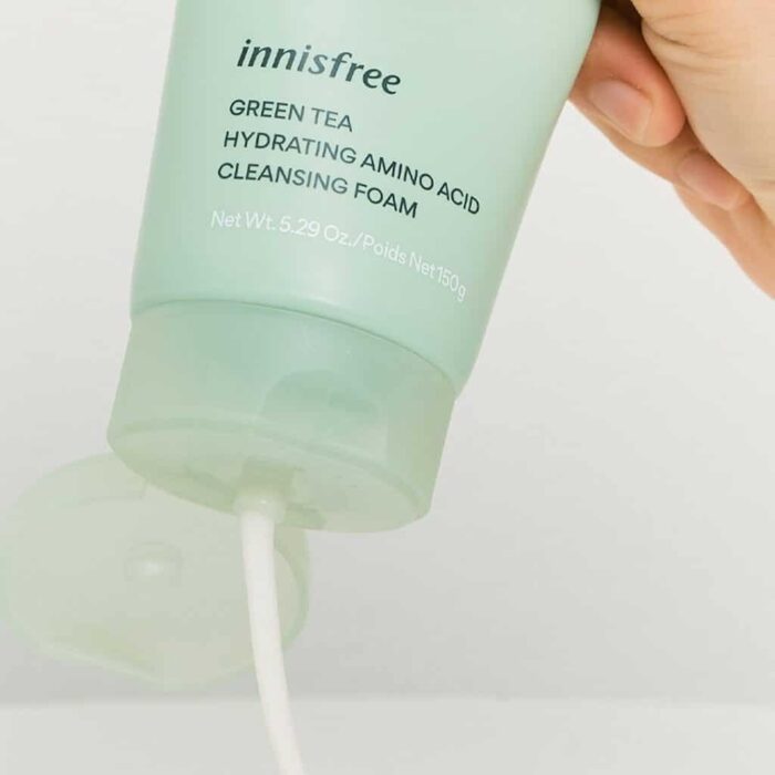 Innisfree Green Tea Hydrating Amino Acid Cleansing Foam 3 INNISFREE Green Tea Hydrating Amino Acid Cleansing Foam