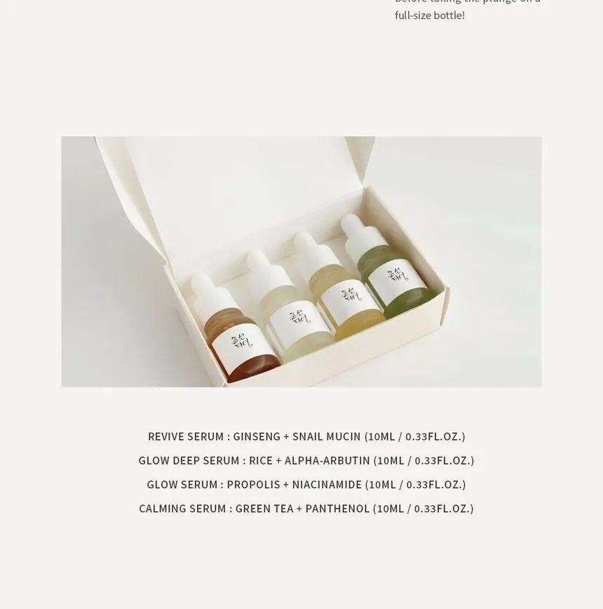 beauty of joseon hanbang serum discovery kit
