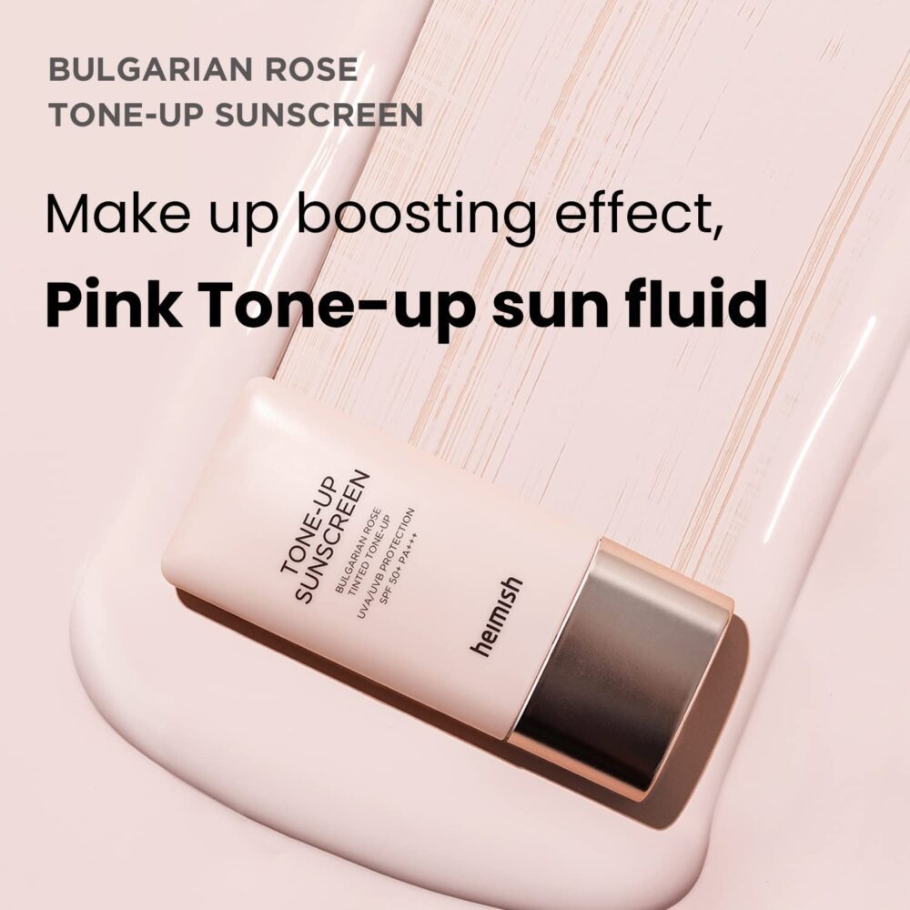 heimish bulgarian rose tinted tone-up sunscreen