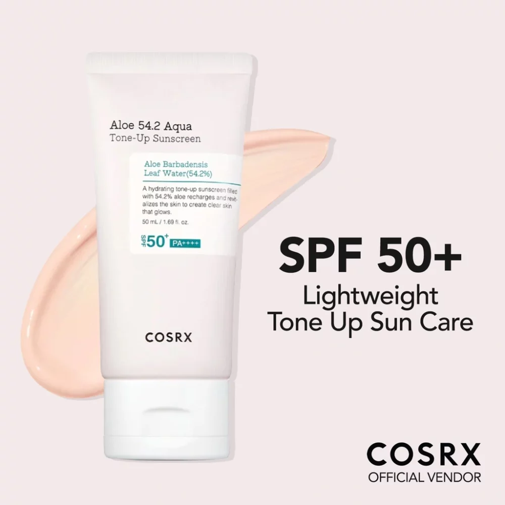 cosrx aloe 54.2 aqua tone-up sunscreen