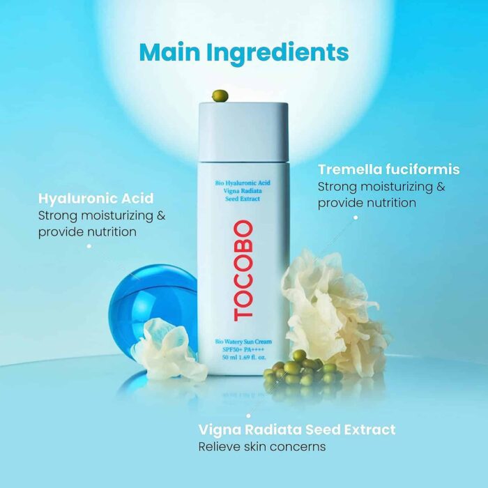 TOCOBO Bio Watery Sun Cream Main Ingredients