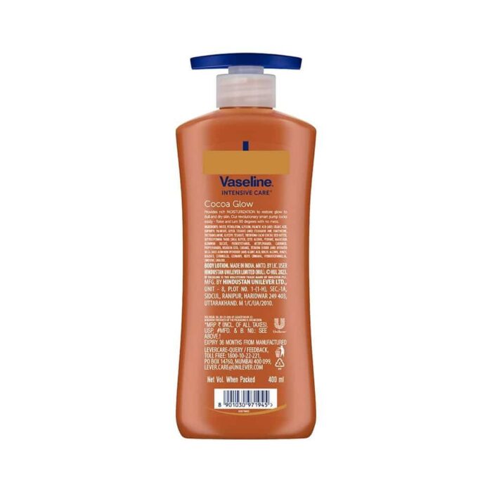 VASELINE Intensive Care Cocoa Glow Body Lotion (400ml | India)