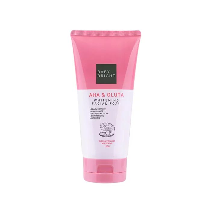 Baby Bright AHA Gluta Whitening Facial Foam