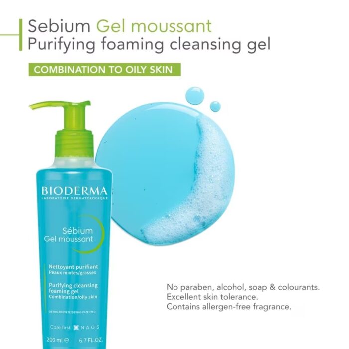 BIODERMA Sébium Gel Moussant Purifying Foaming Gel 200ml