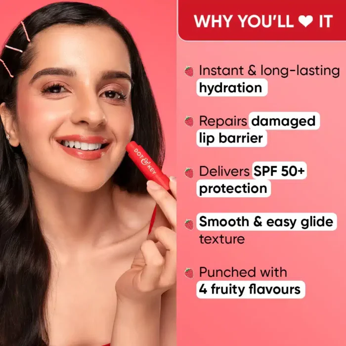 DOT & KEY Strawberry Red Barrier Repair Hydrating Lip Balm DOT & KEY Strawberry Red Barrier Repair Hydrating Lip Balm