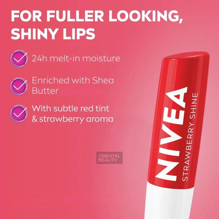 NIVEA Strawberry Lip Balm Benefits NIVEA Strawberry Lip Balm Benefits