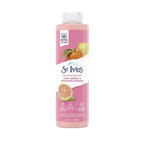St. Ives Exfoliating Body Wash Pink Lemon & Mandarin Orange 650ml