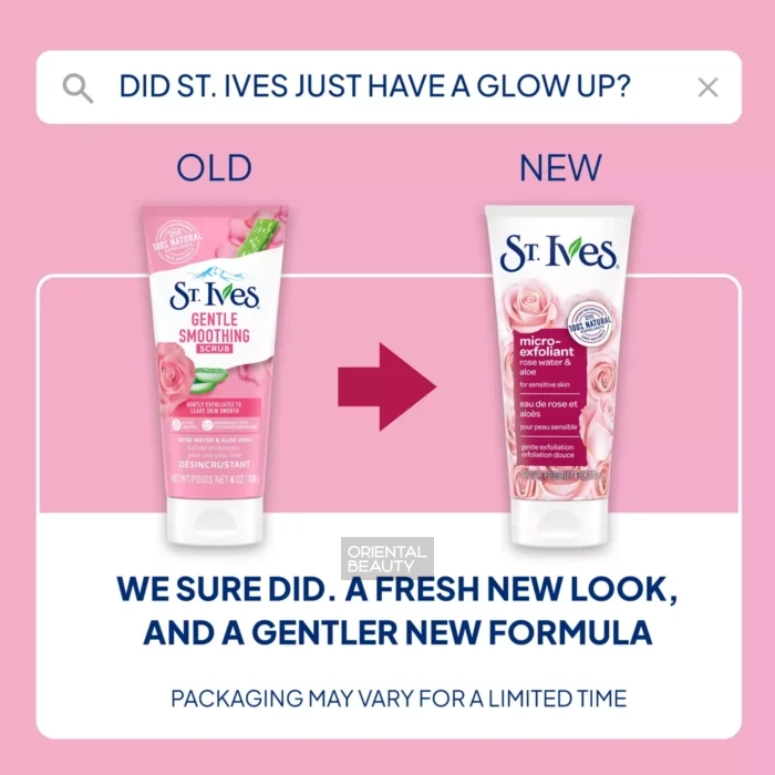 St. Ives Rose Water & Aloe Vera Gentle Smoothing Scrub St. Ives Rose Water & Aloe Vera Gentle Smoothing Scrub