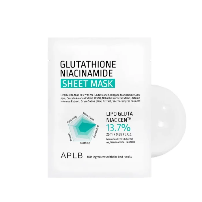 APLB Glutathione Niacinamide Sheet Mask 25ml
