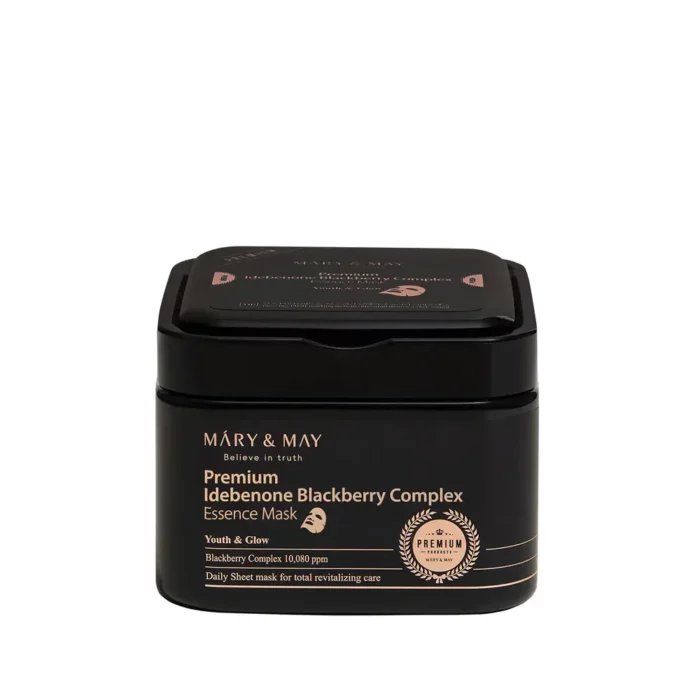 Mary & May Premium Idebenon Blackberry Complex Ampoule Mask 20EA