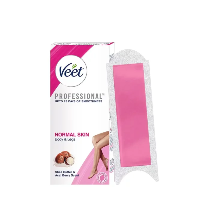 Veet Professional Wax Strips with Shea Butter & Acal Berry Scent - 8 Strips Veet Professional Wax Strips with Shea Butter & Acal Berry Scent - 8 Strips