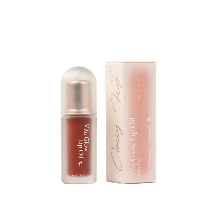 Axis-Y Vita Glow Lip Oil – Cozy Fig