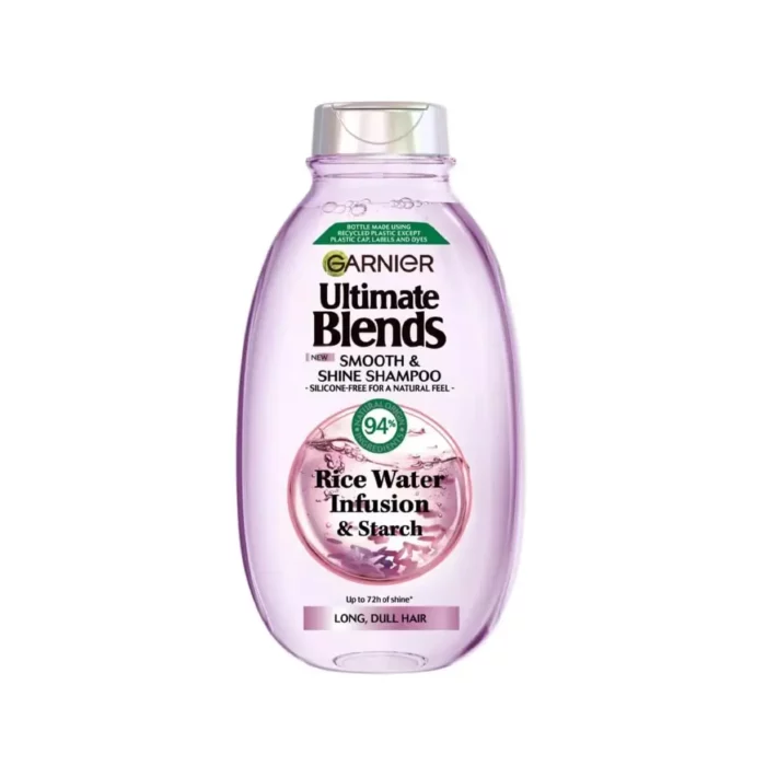 Garnier Ultimate Blends Rice Water Infusion & Starch Smooth & Shine Shampoo Garnier Ultimate Blends Rice Water Infusion & Starch Smooth & Shine Shampoo