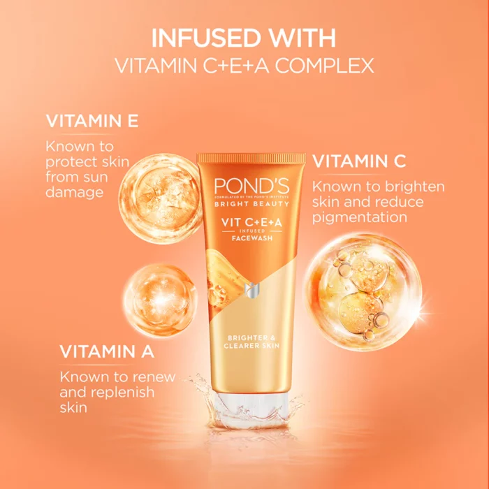 POND'S Bright Beauty Vit C+E+A Gel Face Wash Price