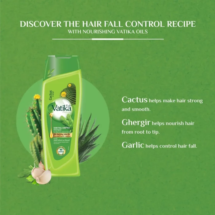 Vatika Shampoo Vatika Hair Fall Control Shampoo (400ml | UAE)