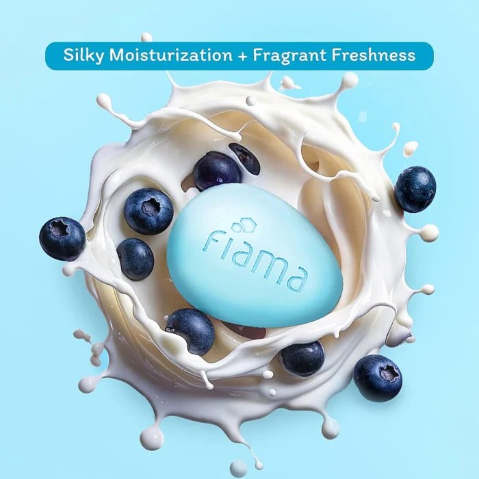 Fiama Japanese Hokkaido Milk Bar Blue Berry 125g