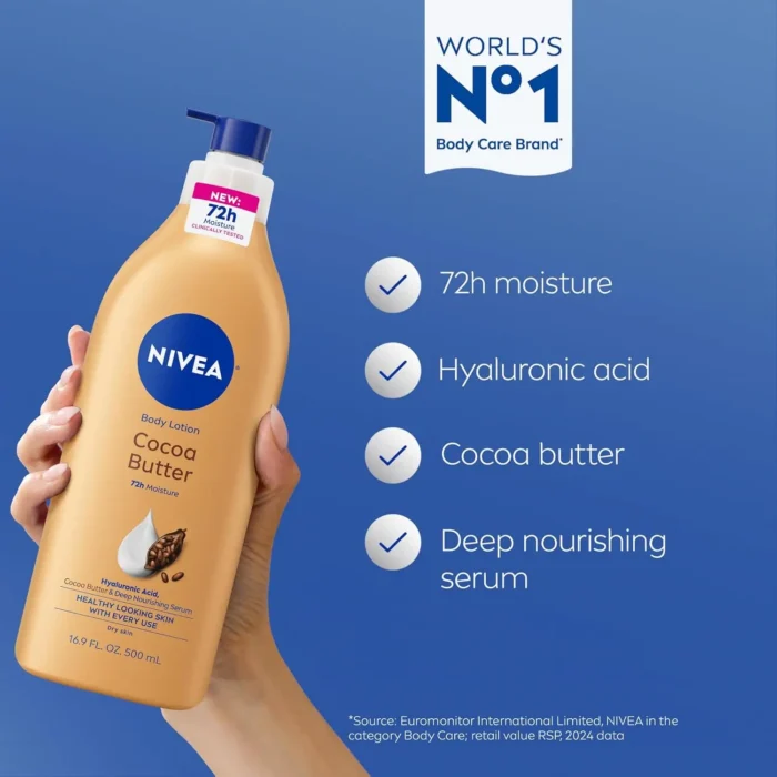 NIVEA Cocoa Nourish Lotion 625ml Spain