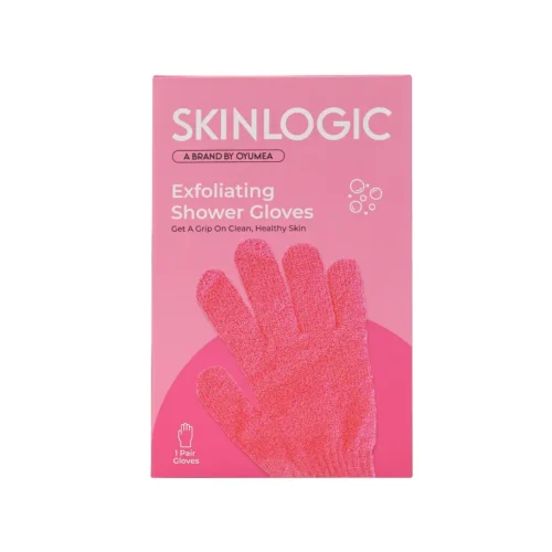 Skinlogic Exfoliating Shower Gloves 1 Pair Pink Skinlogic Exfoliating Shower Gloves 1 Pair Pink