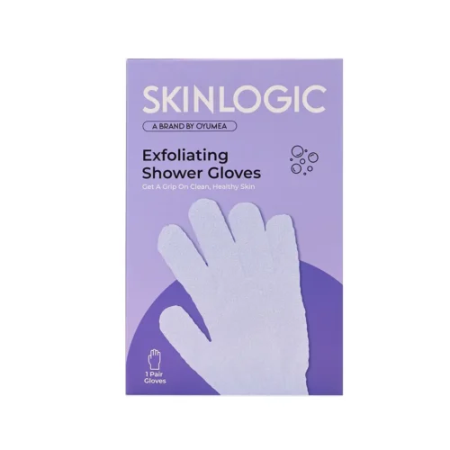 Skinlogic Exfoliating Shower Gloves 1 Pair Purple Skinlogic Exfoliating Shower Gloves 1 Pair Purple