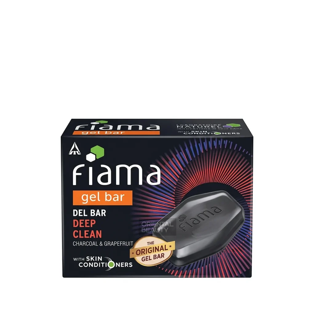 FIAMA Deep Clean Charcoal & Grapefruit Men Gel Bar