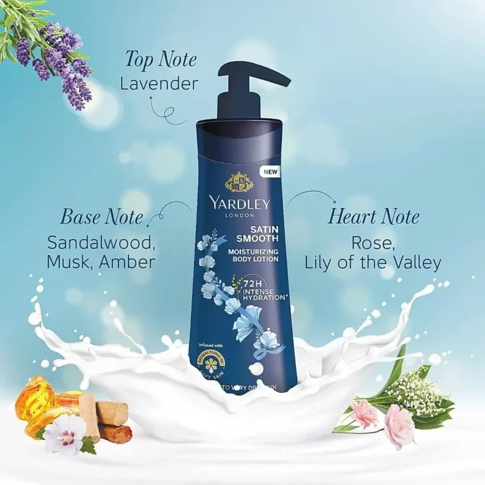 Yardley London Satin Smooth Moisturizing Body Lotion 400ml Yardley London Satin Smooth Moisturizing Body Lotion 400ml