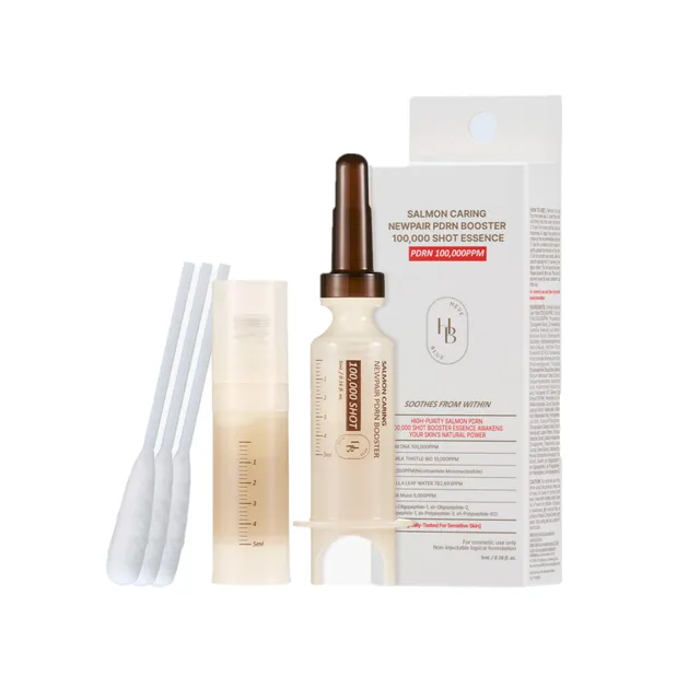 Heveblue Salmon Caring Newpair PDRN Booster 100,000 Shots Essence (1ea)