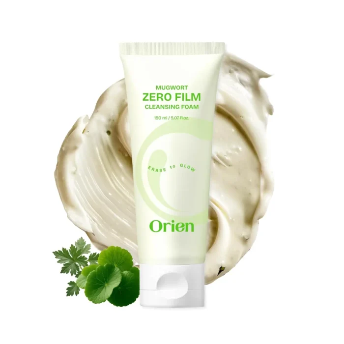 Orien Mugwort Zero Film Cleansing Foam Texture