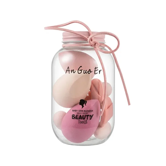Baby Skin Beauty Blender Tools Set – 10PCS Ultra Soft Makeup Sponge Kit with Storage Jar Baby Skin Beauty Blender Tools Set – 10PCS Ultra Soft Makeup Sponge Kit with Storage Jar