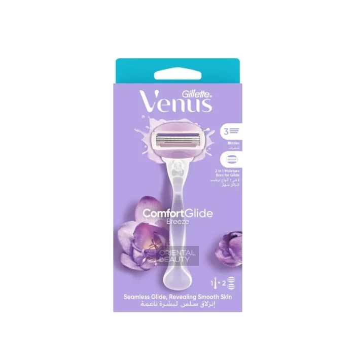 Gillette Venus Comfortglide Breeze 1 Razor Handle + 2 Blade Refills Gillette Venus Comfortglide Breeze 1 Razor Handle + 2 Blade Refills