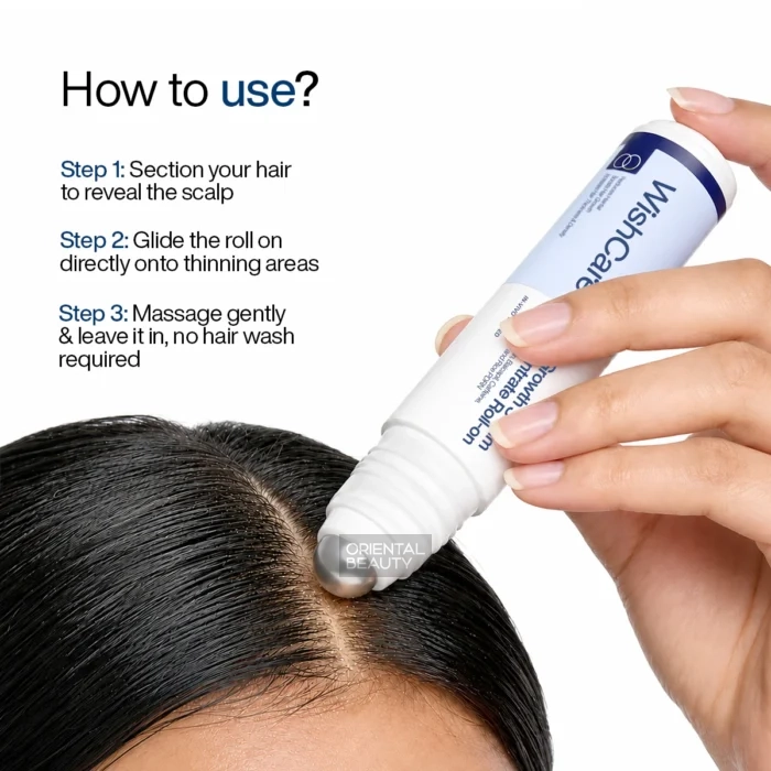 WishCare Hair Growth Serum Concentrate Roll-on How to use