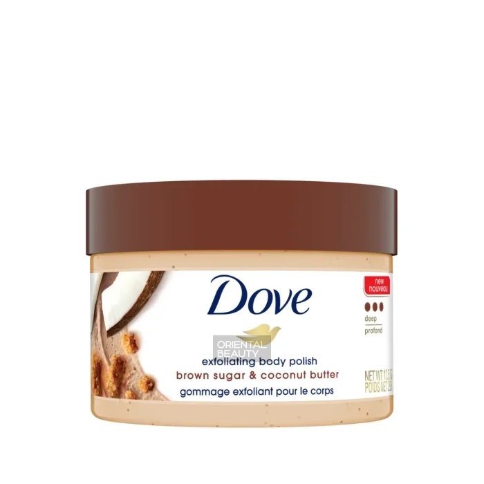 DOVE Exfoliating Body Polish Brown Sugar & Coconut Butter DOVE Exfoliating Body Polish Brown Sugar & Coconut Butter