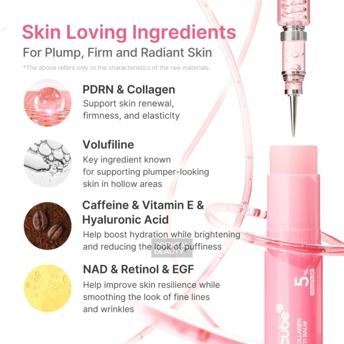 Medicube PDRN Pink Collagen Volume Multi Balm Key Ingredients Medicube PDRN Pink Collagen Volume Multi Balm Key Ingredients