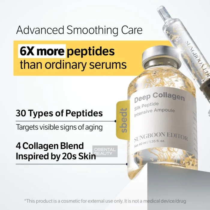 SUNGBOON EDITOR Deep Collagen Silk Peptide Intensive Ampoule Benefits SUNGBOON EDITOR Deep Collagen Silk Peptide Intensive Ampoule Benefits