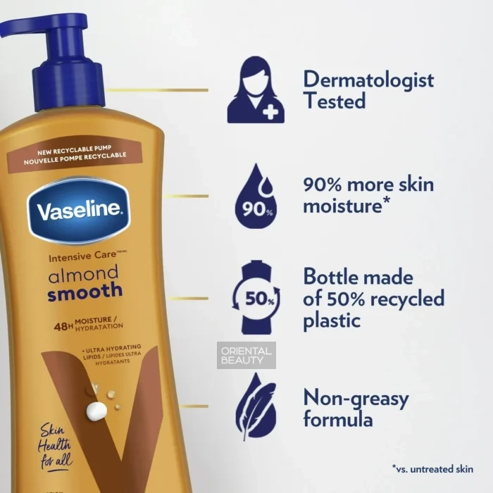 Vaseline Almond Smooth Body Lotion Vaseline Almond Smooth Body Lotion