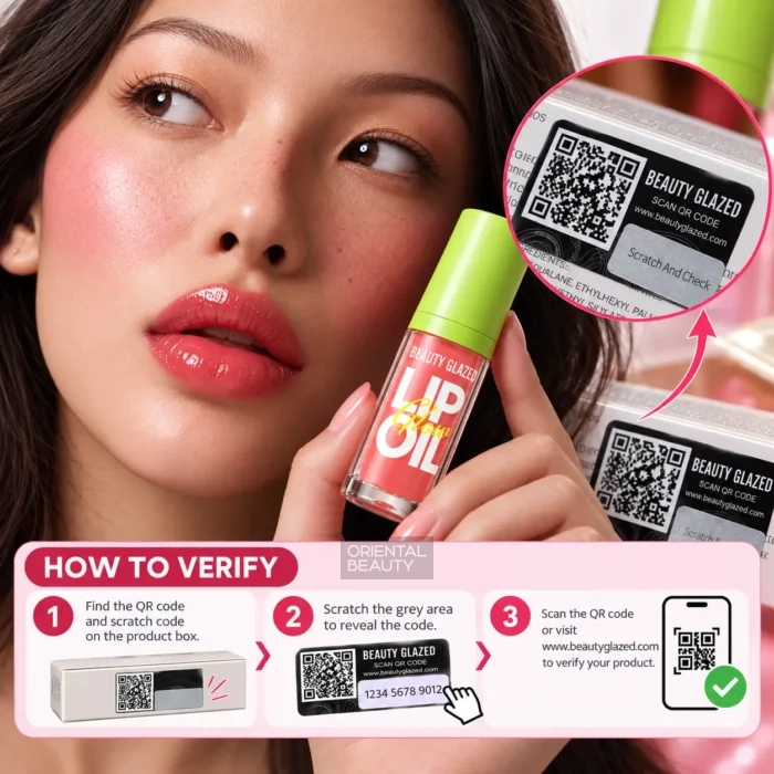 Beauty Glazed Glow Lip Oil Authenticity Verification Beauty Glazed Glow Lip Oil Authenticity Verification